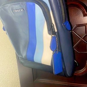 Authentic Men’s Coach leather backpack